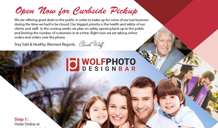 Wolf Photo Page Design